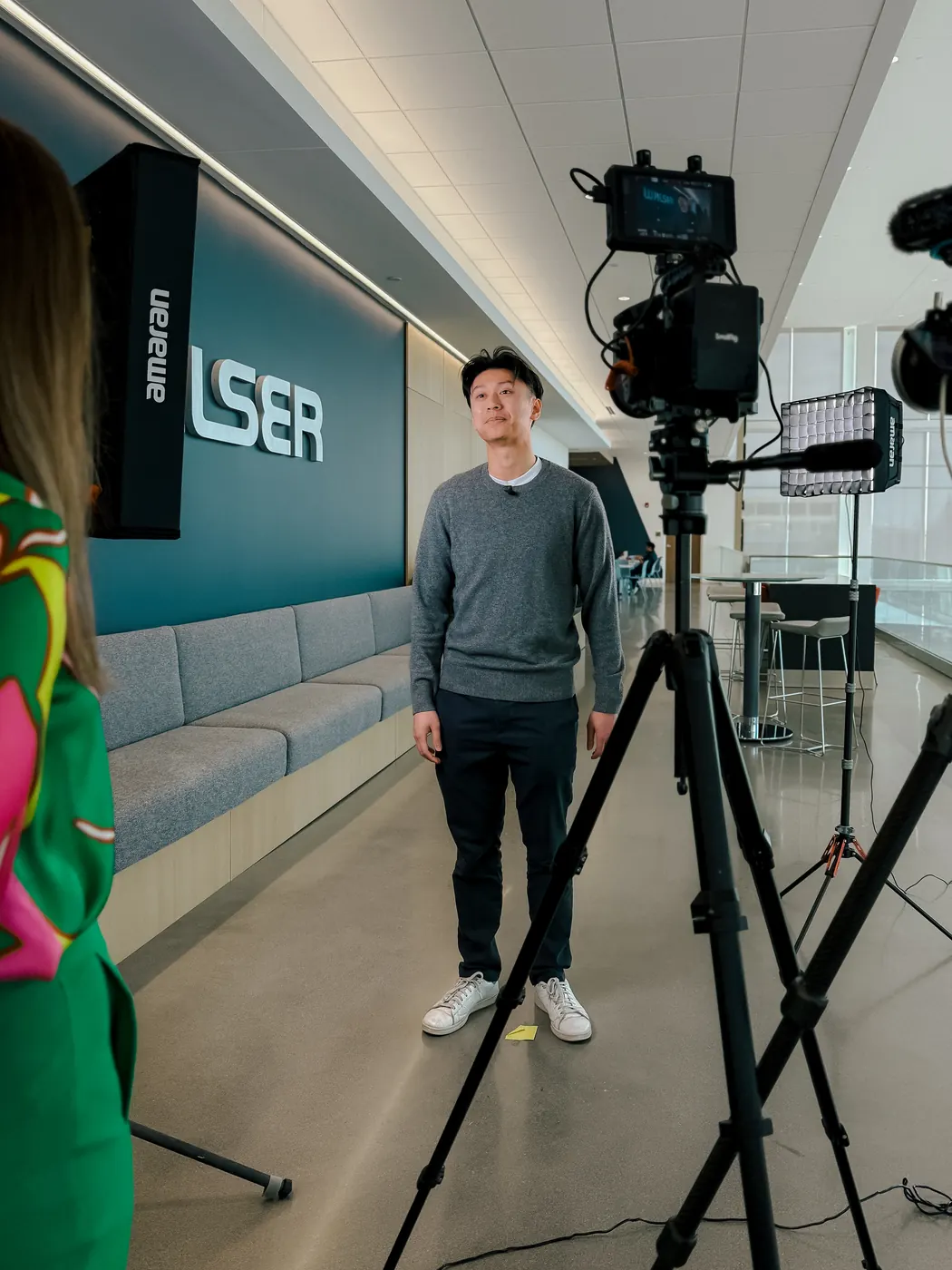 Lining up an interview on location